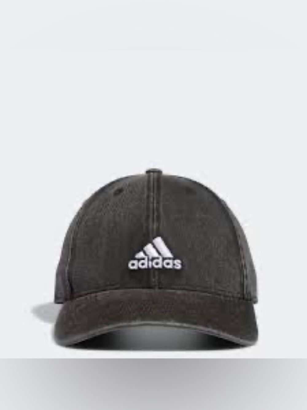 adidas Black Cap with White Logo